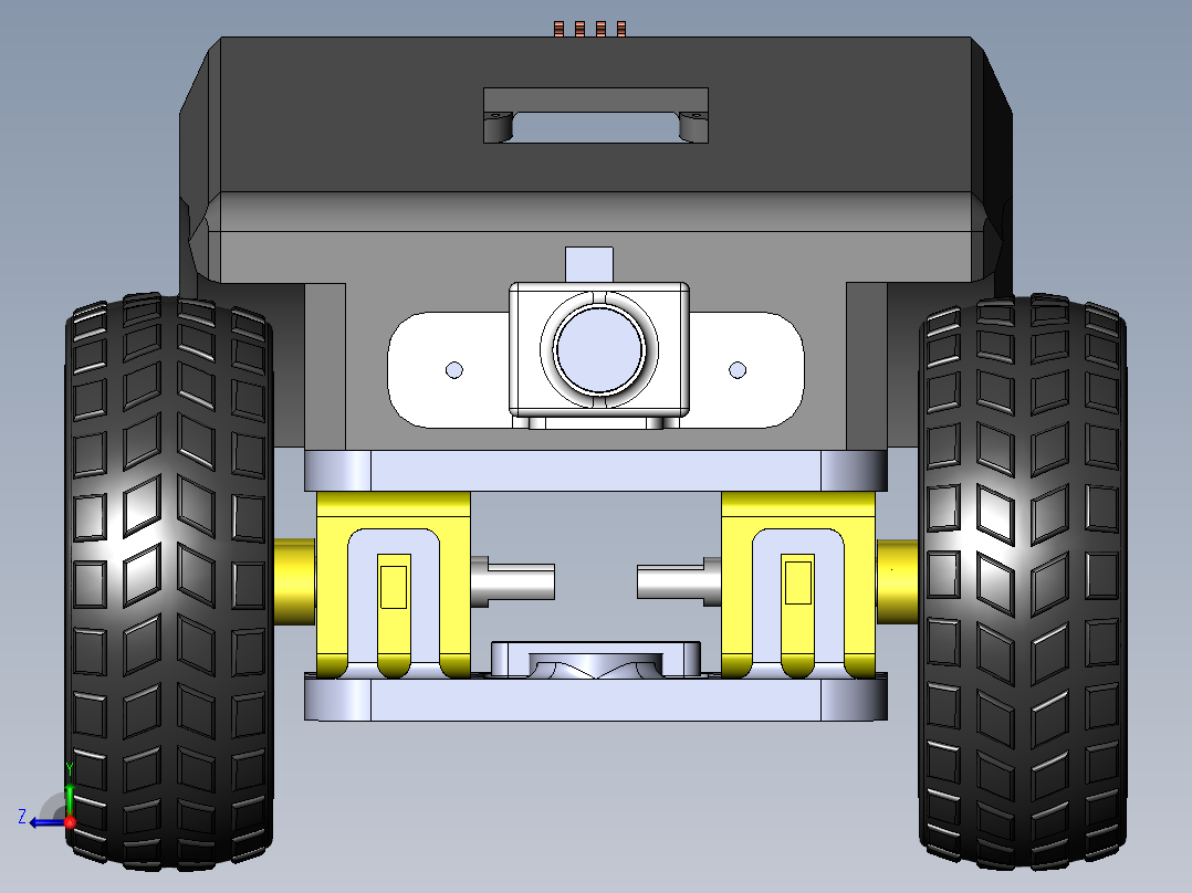 Cybertrack stm32小车模型右视图