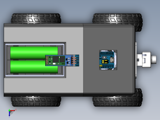 Cybertrack stm32小车模型俯视缩略图