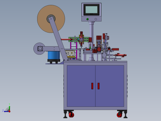 全自动插端子机3D图纸右视缩略图