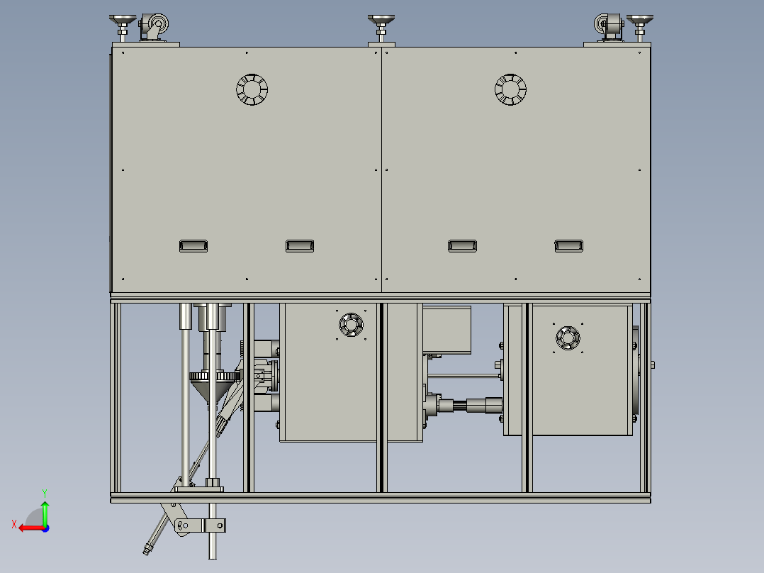 全自动绕线机后视图