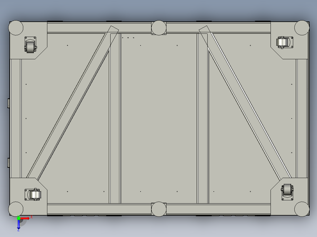 全自动绕线机俯视图
