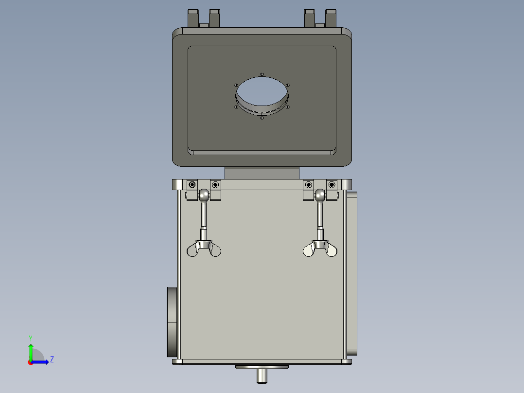 太阳能薄膜衍射实验恒温箱左视图