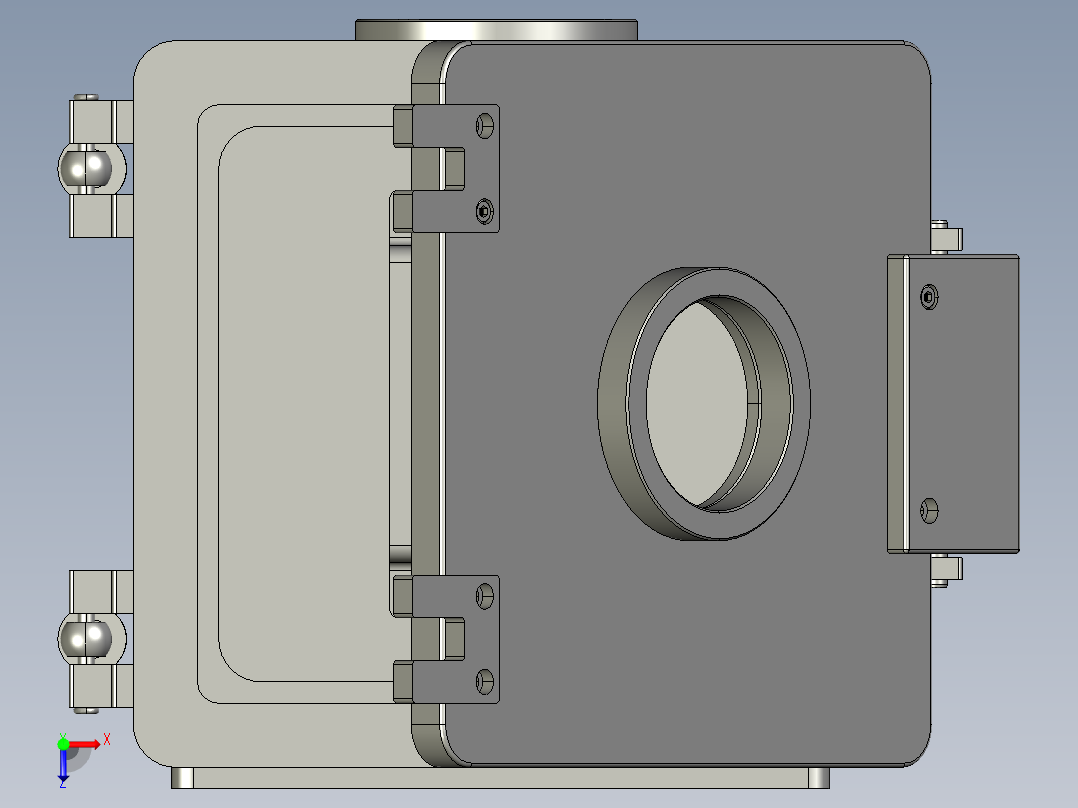太阳能薄膜衍射实验恒温箱俯视图