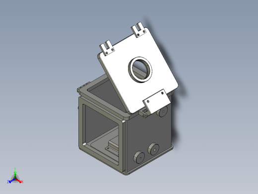 太阳能薄膜衍射实验恒温箱正等轴测缩略图