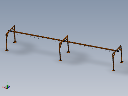 高架输送机框架