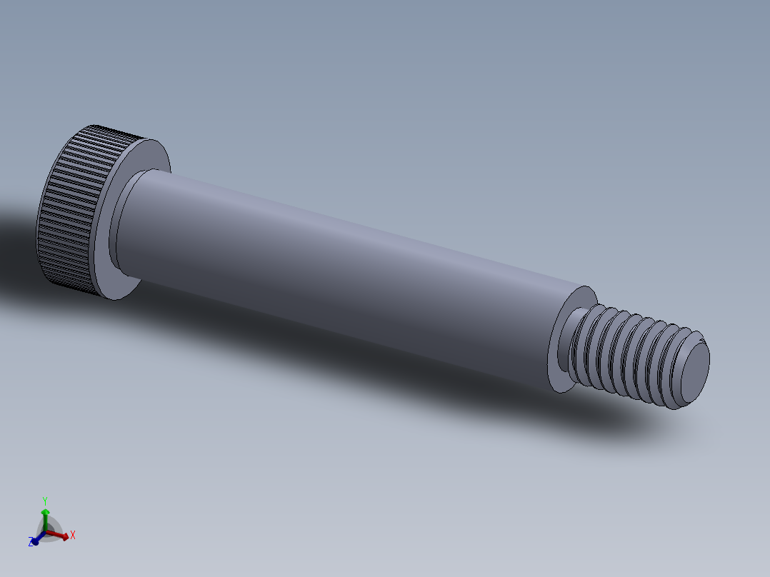内六角螺螺栓-SB 0.375-16 x 2.25.SLDPRT主视图