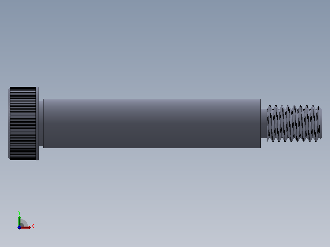 内六角螺螺栓-SB 0.375-16 x 2.25.SLDPRT前视图