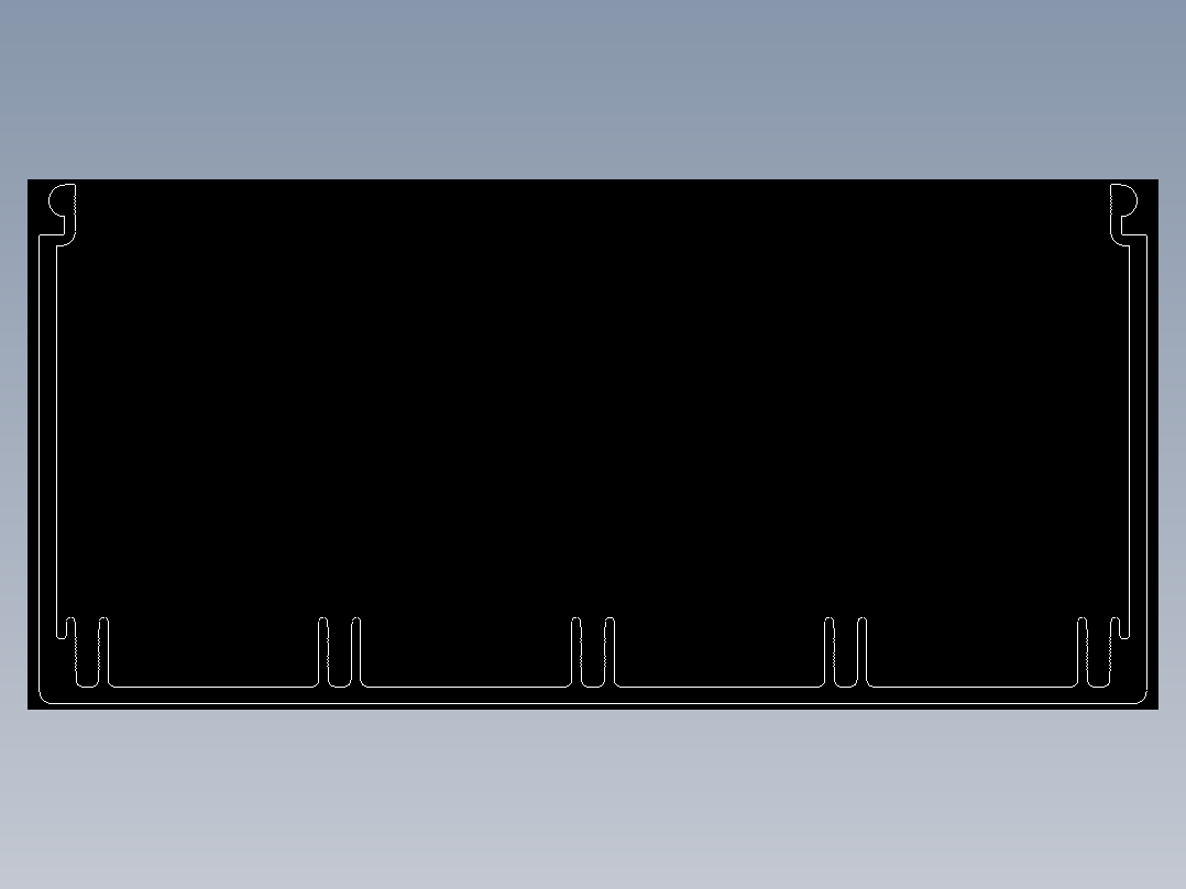 型材-KJN CABLE CONDUIT 80X160 KJN371040.DXF