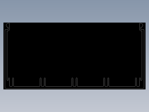 型材-KJN CABLE CONDUIT 80X160 KJN371040.DXF