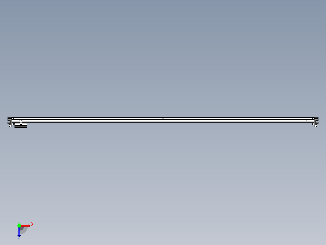 威洛博VL系列直线电机模组-VL17E1-S2500俯视图
