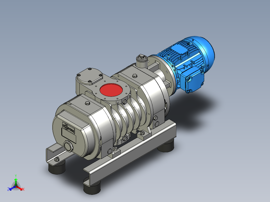 普旭泵T131558994正等轴测图