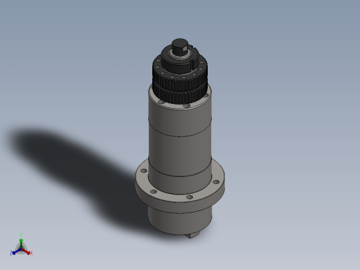 6000rpm bt30 自动换刀主轴正等轴测缩略图