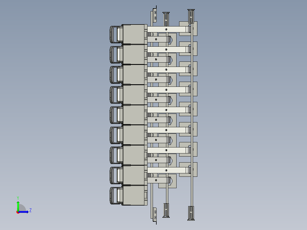 ABB ZLBM123 连接 BB + 测量变压器 400A左视图