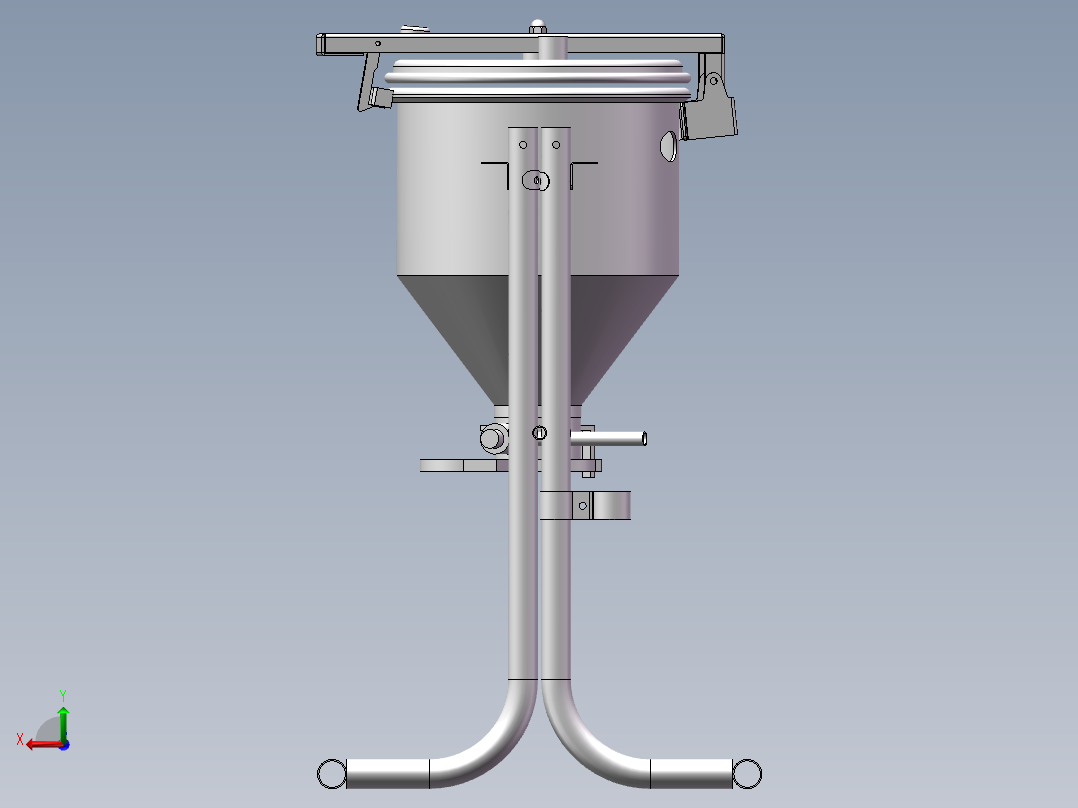 水流洗米机SW三维图 1300028==800后视图