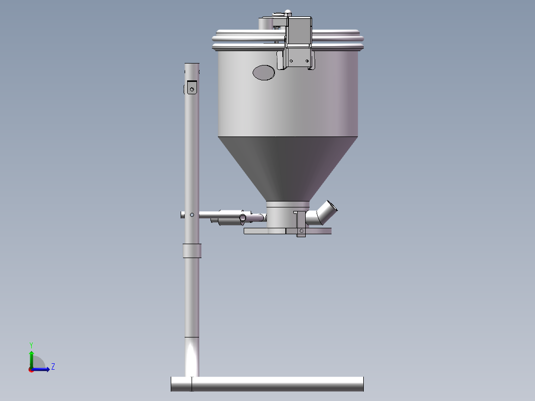 水流洗米机SW三维图 1300028==800左视图
