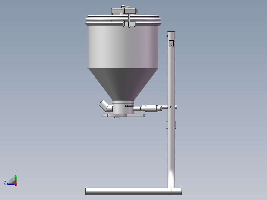 水流洗米机SW三维图 1300028==800右视图
