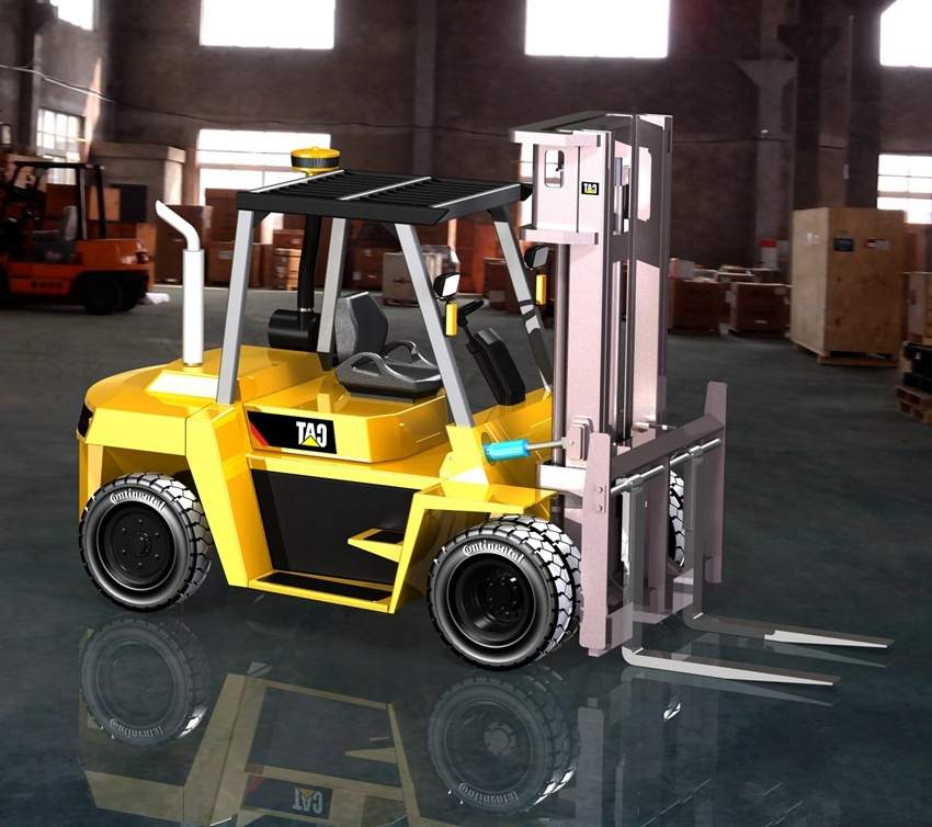 叉车 非标自动化设备3D图纸3D模型