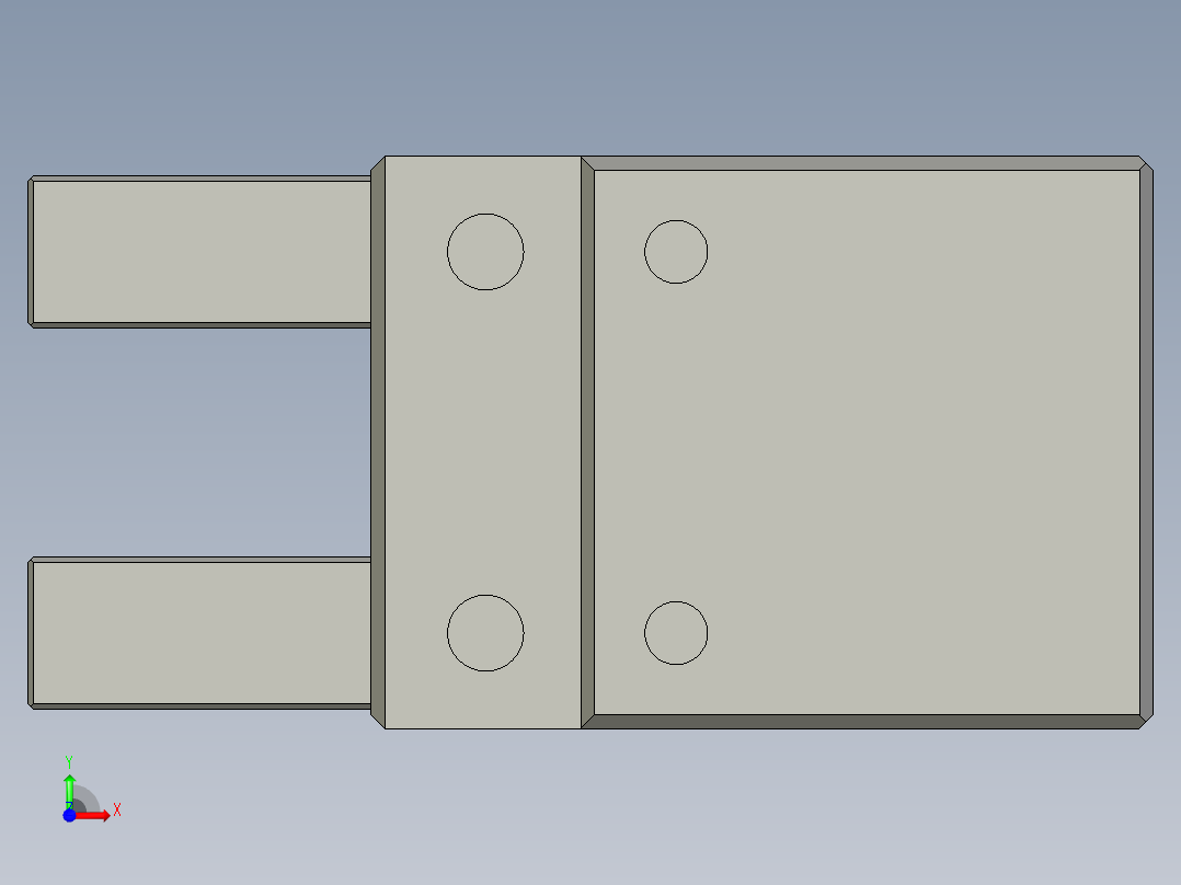普通气爪PH09-16前视图