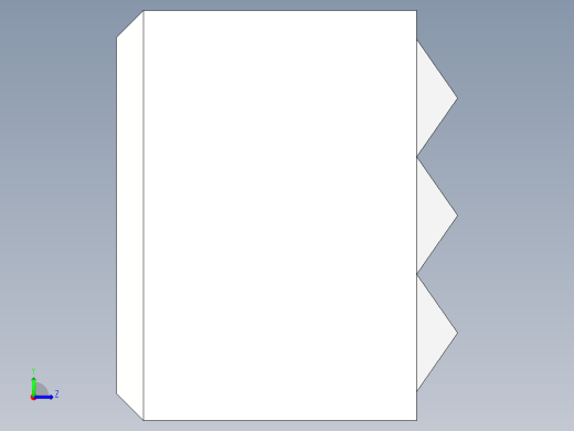 夾爪(方型)2262-3D多系列多零件图纸模型左视缩略图