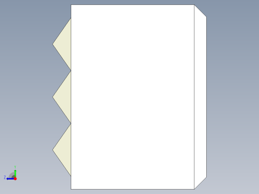 夾爪(方型)2262-3D多系列多零件图纸模型右视缩略图