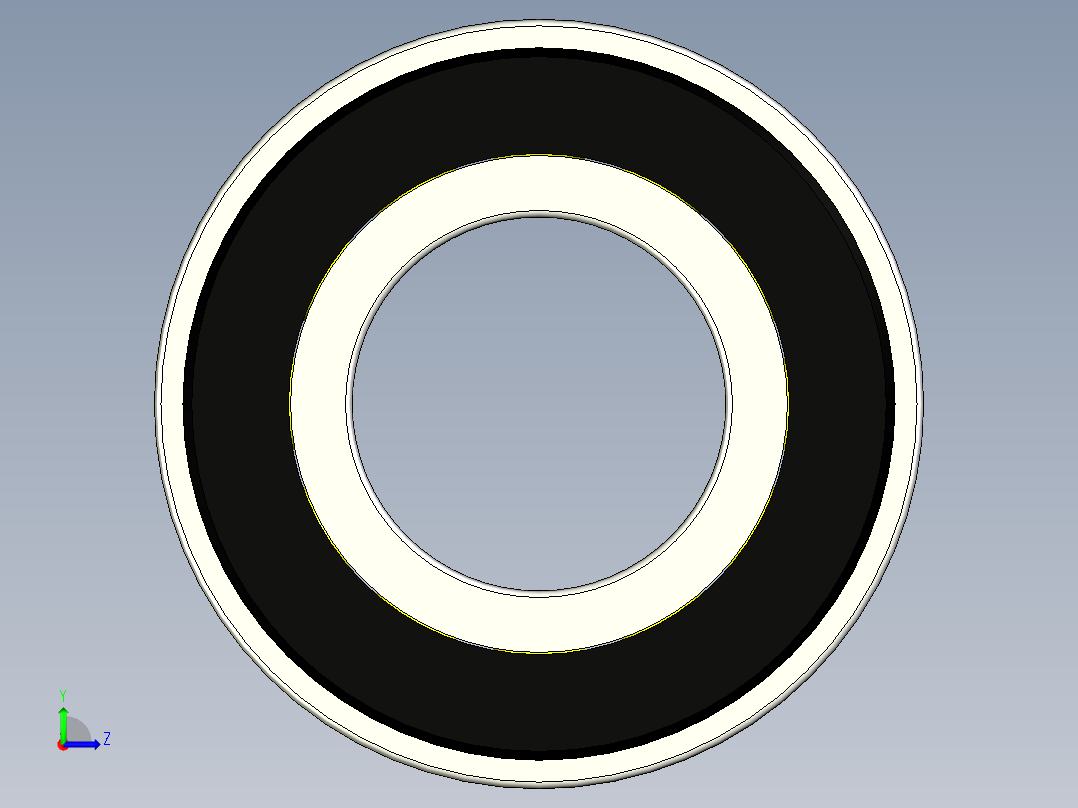 角接触球轴承7003AC左视图