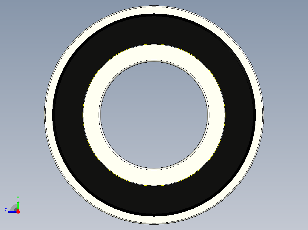 角接触球轴承7003AC右视图