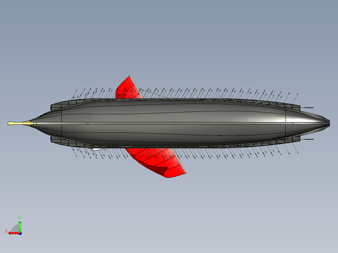 希腊桨帆船图纸后视图