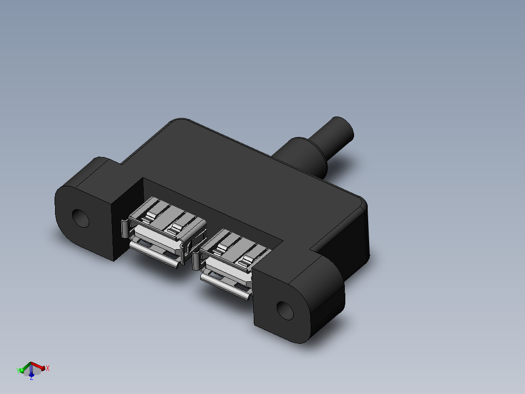 2xusb-port-双USB A型母头带耳朵
