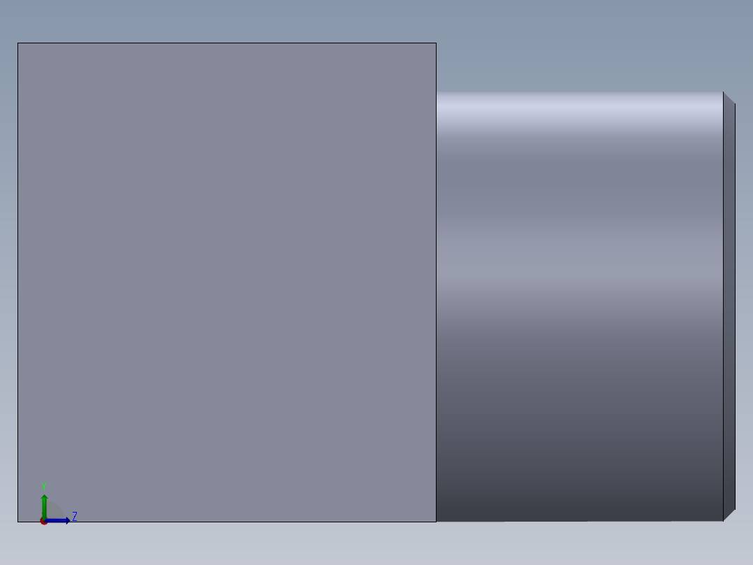 液压缸的安装元件左视图