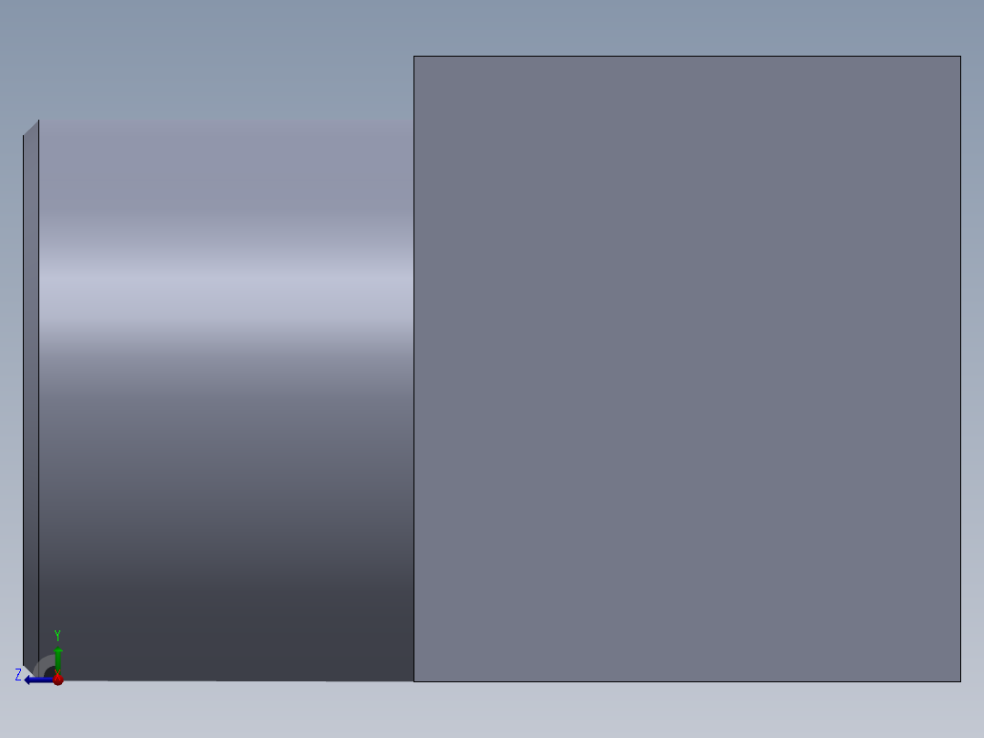液压缸的安装元件右视图