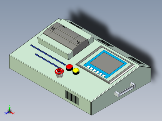 西门子控制电箱三维设计