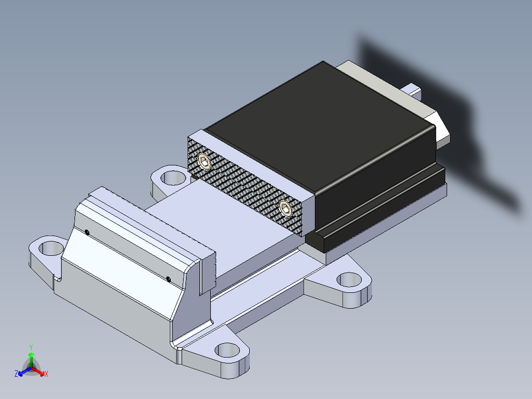 台钳正等轴测图