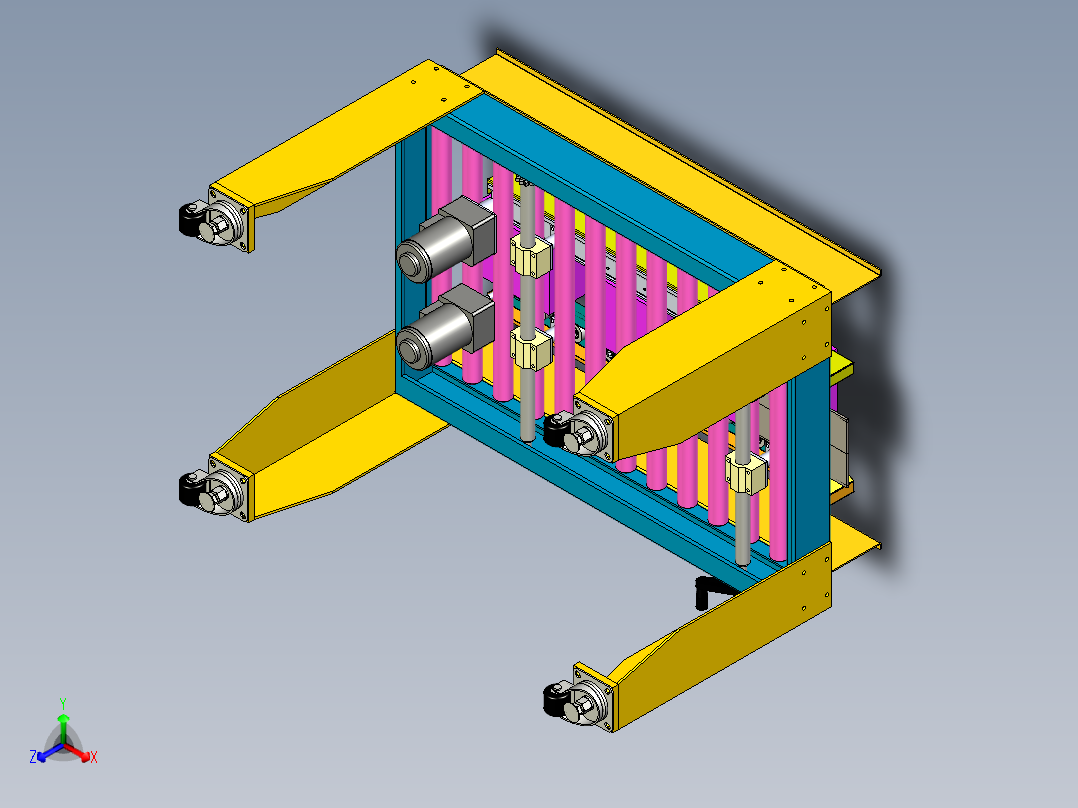 纸盒输送机模型图