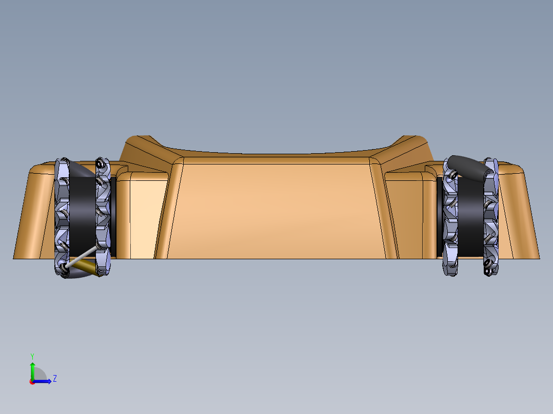 AGV搬运机器人左视图