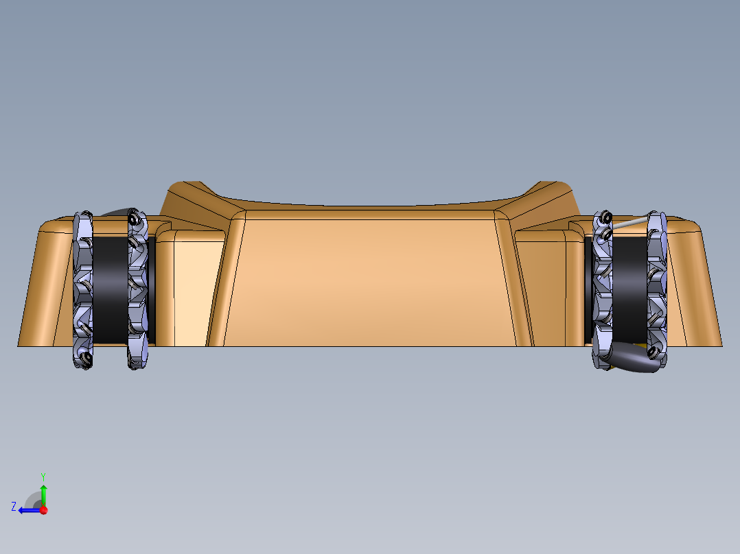 AGV搬运机器人右视图