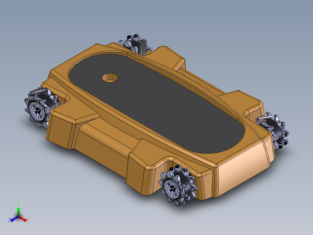 AGV搬运机器人正等轴测图