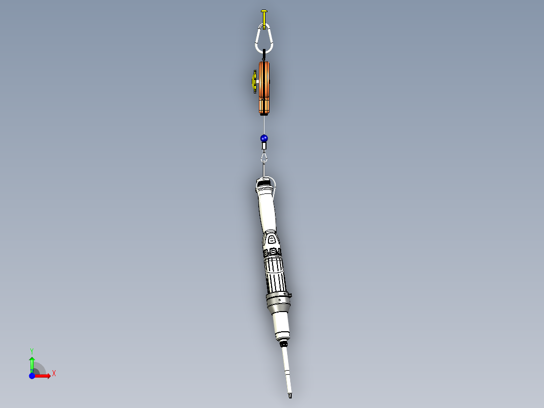 电动螺丝刀挂钩平衡器组前视图