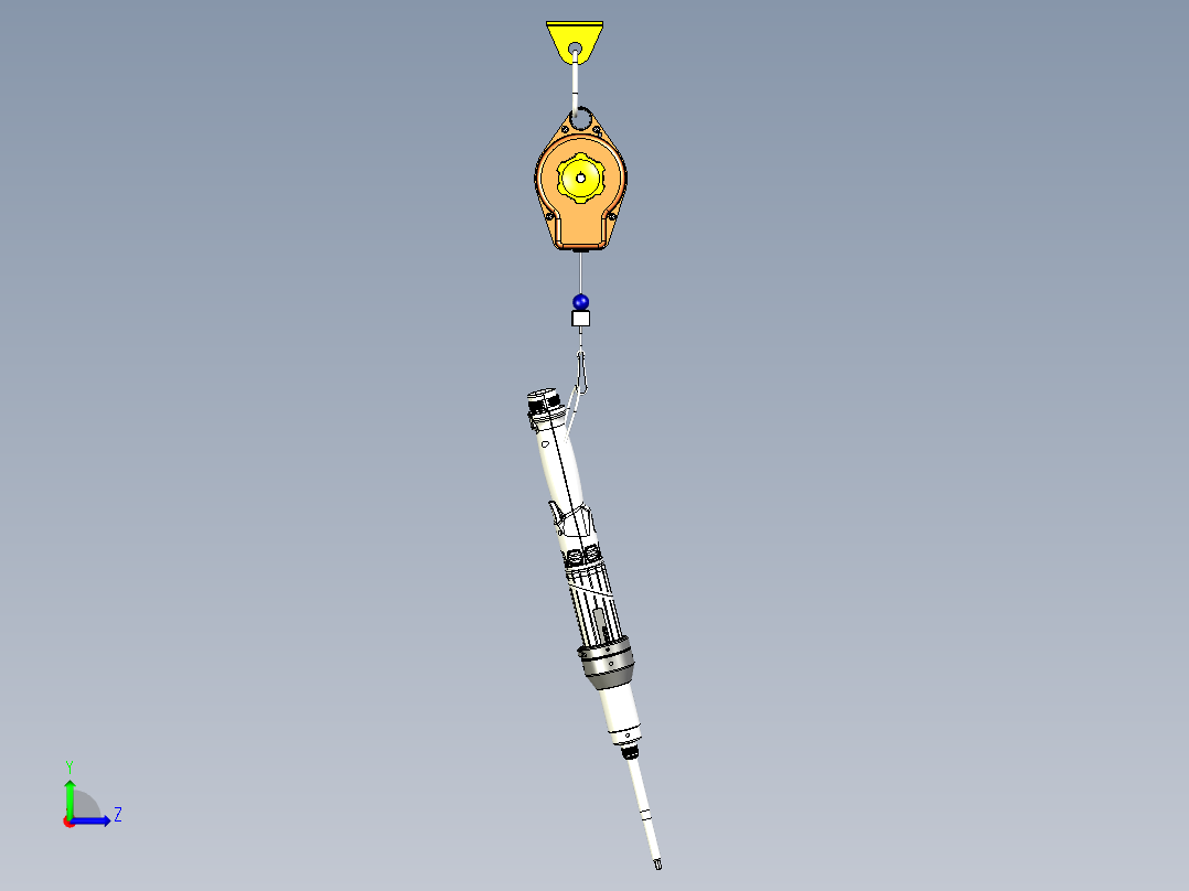 电动螺丝刀挂钩平衡器组左视图