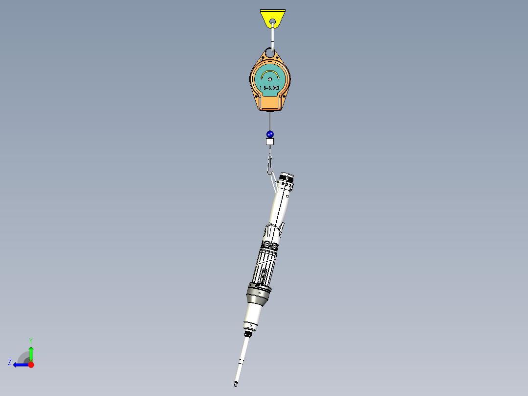 电动螺丝刀挂钩平衡器组右视图