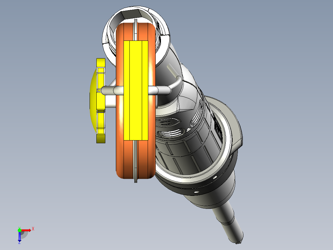 电动螺丝刀挂钩平衡器组俯视图
