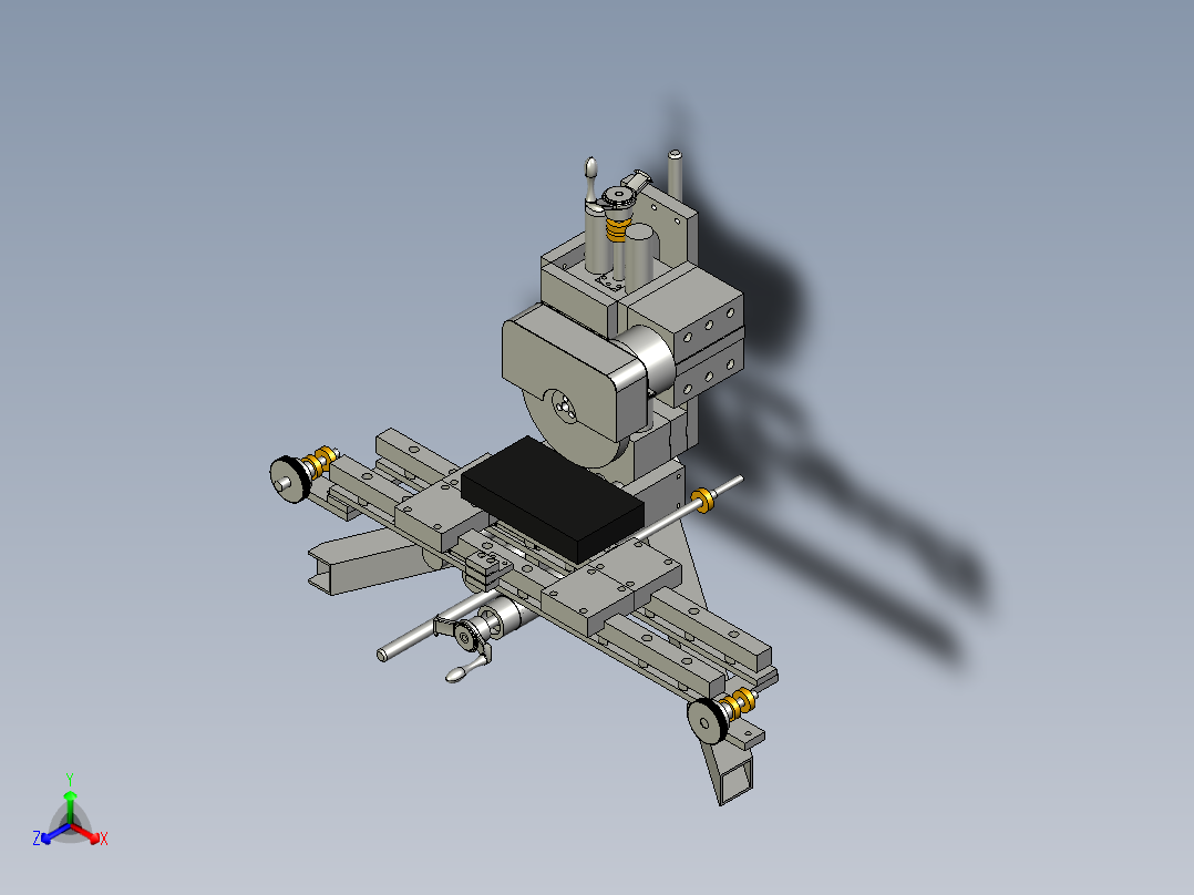 B2004759-通用研磨机正等轴测图