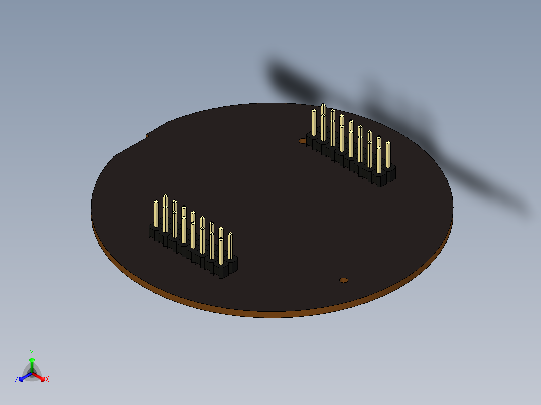 电路板、主板(285)正等轴测图