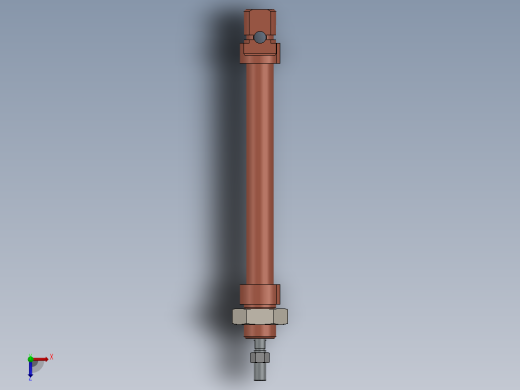 微型气缸直径12x80和16x80俯视缩略图