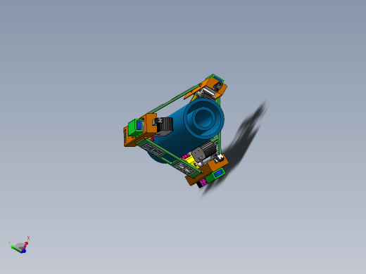 爬杆机器人三维