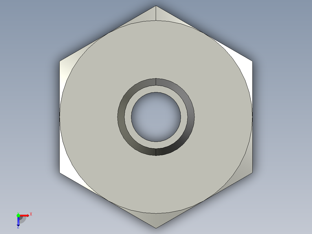 软管用倒钩接头M_5AN_4俯视图