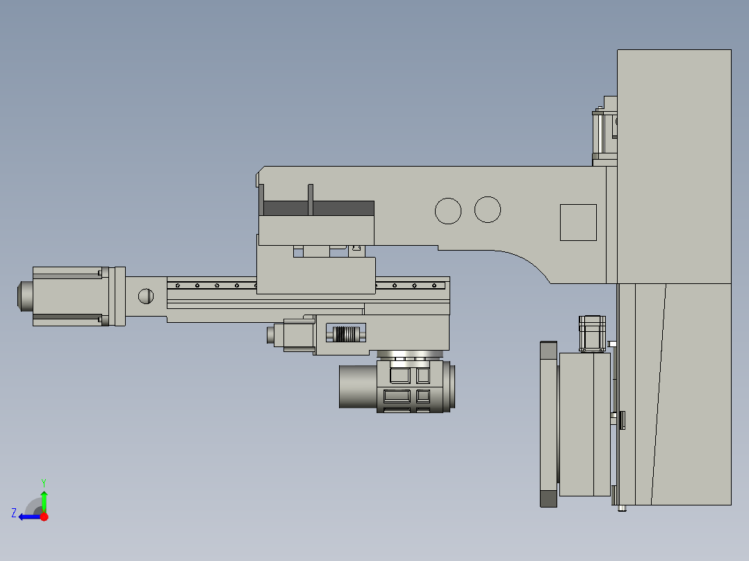 全自动高精度桌面精雕机右视图