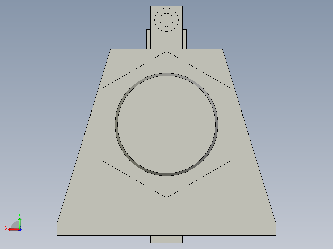 夹爪步阀横移气缸后视图
