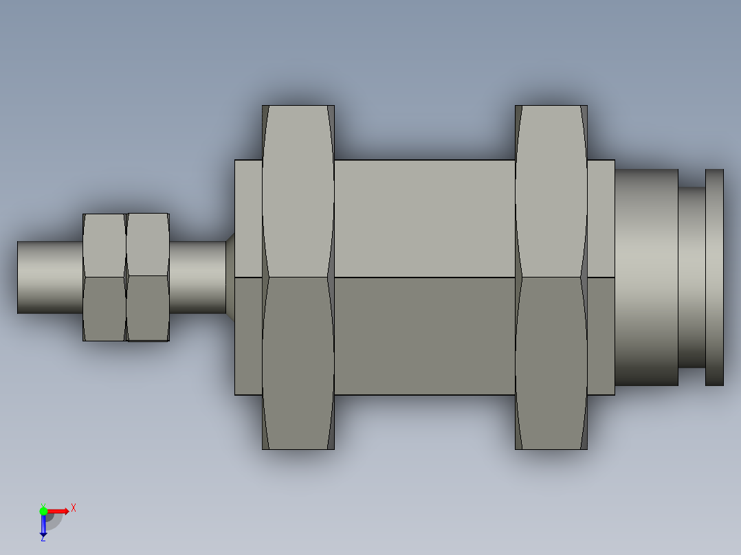 气缸CJPB10-10(0)俯视图