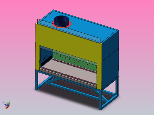 标定台钣金3D详图