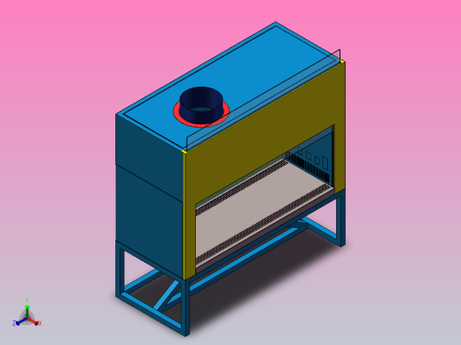 标定台钣金3D详图正等轴测缩略图